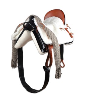 Silla de montar vaquera acoso y derribo | Negra