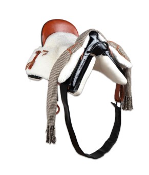 Silla de montar vaquera acoso y derribo | Negra