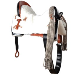 Silla de montar vaquera acoso y derribo | Negra