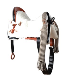 Silla de montar vaquera acoso y derribo | Negra