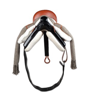 Silla de montar vaquera acoso y derribo | Negra