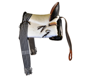 Silla de montar vaquera poni 'Initium' | Negra