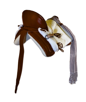 Silla de montar vaquera poni 'Initium'| Chocolate