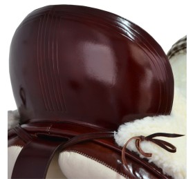 Silla de montar vaquera de fibra de carbono modelo Victoria | Chocolate