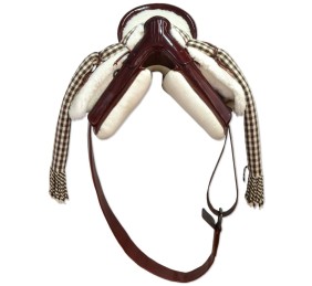 Silla de montar vaquera de fibra de carbono modelo Victoria | Chocolate