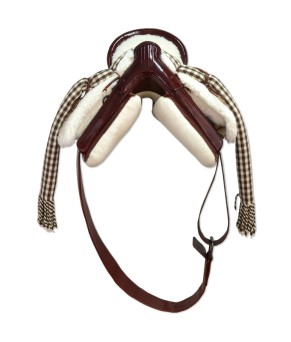 Silla de montar vaquera de fibra de carbono modelo Victoria | Chocolate