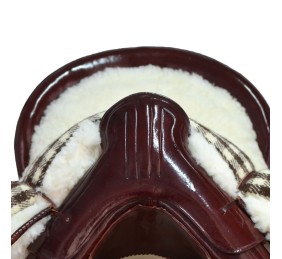 Silla de montar vaquera de fibra de carbono modelo Victoria | Chocolate