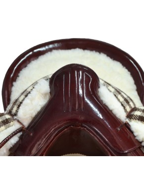 Silla de montar vaquera de fibra de carbono modelo Victoria | Chocolate