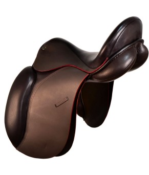 Silla inglesa doma Premium 'Neuss' | Marrón