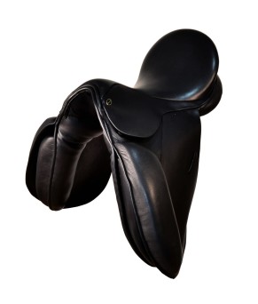 Pack silla de montar inglesa doma | Modelo 'Neuss' | Negra