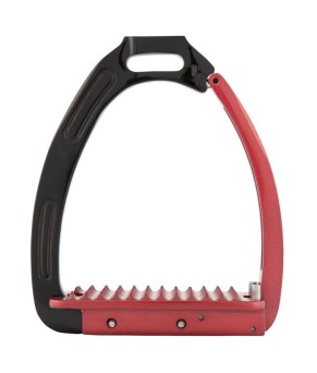 Estribos de seguridad Lavarone | Negro - Rojo