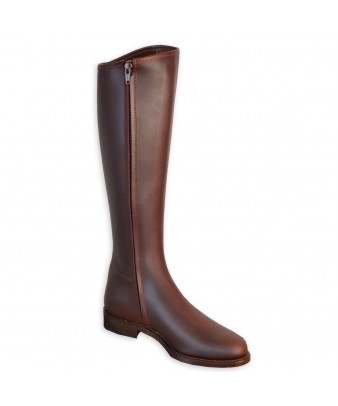 Bota serraje 1804 'Los Nietos' | Piso suela | Castaña