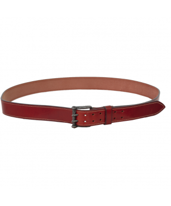 Cinturón de cuero 'Los Nietos' hecho a mano costuras | Doble Pincho