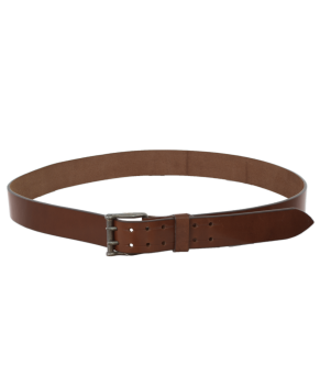 Cinturón de cuero Los Nietos hecho a mano Liso Pespunte | Doble Pincho