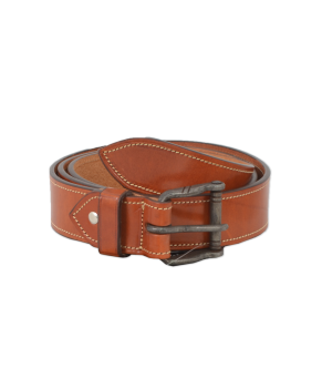 Cinturón de cuero Los Nietos hecho a mano costuras