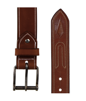 Cinturón de cuero Los Nietos hecho a mano Piña de Cuero