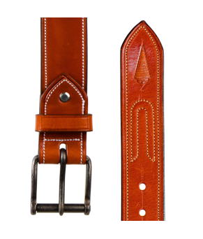 Cinturón de cuero Los Nietos hecho a mano Piña de Cuero