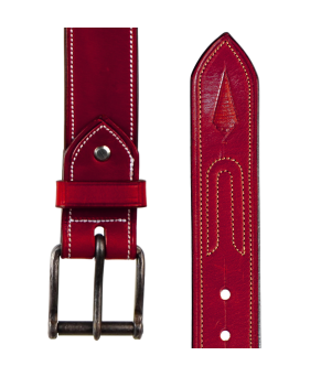 Cinturón de cuero Los Nietos hecho a mano Piña de Cuero