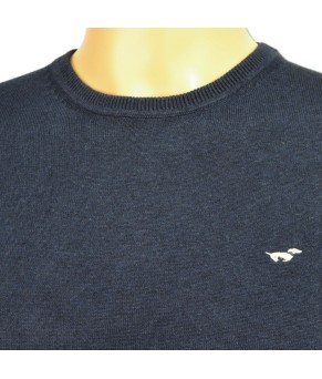 Jersey de punto cuello redondo Teckel | Marino