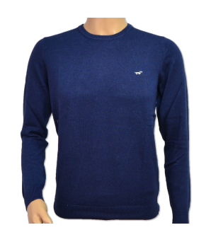 Jersey de punto cuello redondo Teckel | Marino