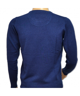 Jersey de punto cuello redondo Teckel | Marino