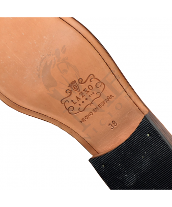 Bota piel flor de ternera 'Los Nietos' 1850 | Piso suela | Cereza