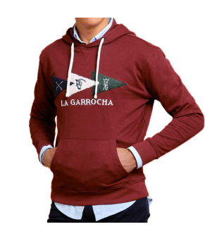 Sudadera con capucha 'La Garrocha' | Tinto