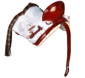 Silla de montar vaquera de fibra modelo Dalia | Cereza