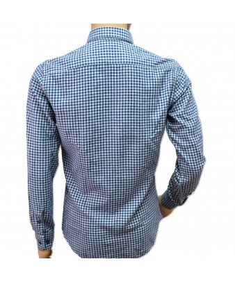 CAMISA ML 55302 Cuadros azul TECKEL