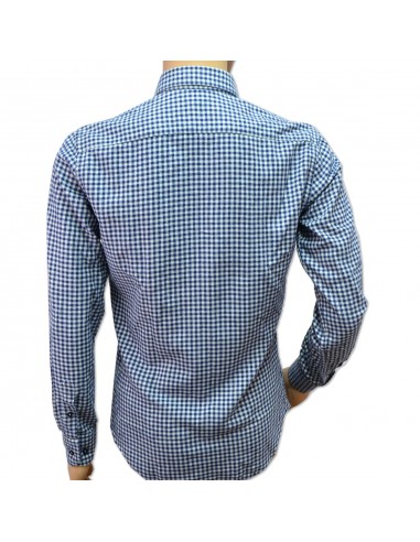 CAMISA ML 55302 Cuadros azul TECKEL