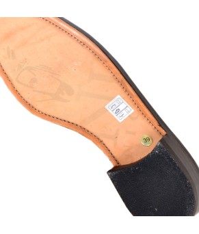 Botín rociero serraje| Piso suela | Castaña