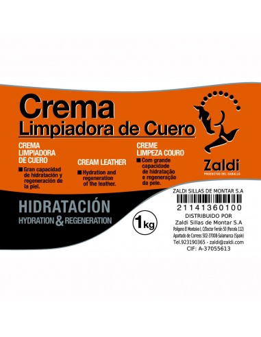 Crema Limpiadora Cuero Zaldi 1 kg