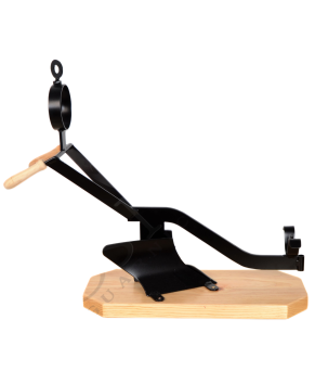 Jamonero de Forja y Madera Dibujo Guitarra Española y Cañero