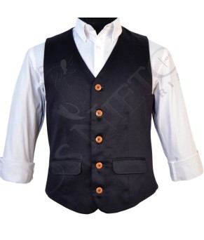 Chaleco Los Nietos Algodón, color Marino.