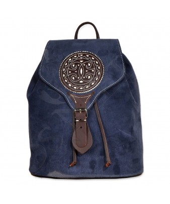 Mochila de Cuero | Azul