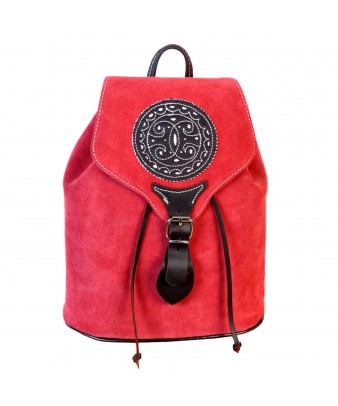 Mochila de Cuero | Roja