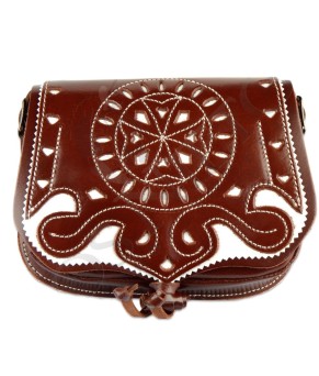 Bolsito Amazona Riñonera Cuero Hebilla