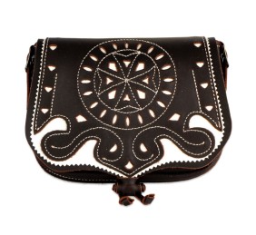 Bolsito Amazona Riñonera Cuero Hebilla