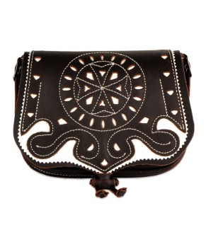 Bolsito Amazona Riñonera Cuero Hebilla