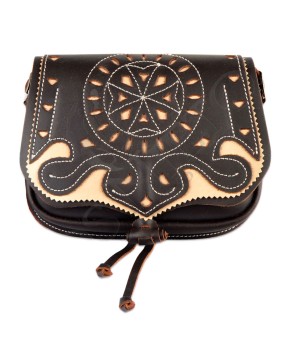 Bolsito Amazona Riñonera Cuero Hebilla