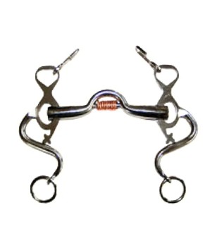 Bocado portugués López | Camas en 'S' | Embocadura asa caldera anillas cobre