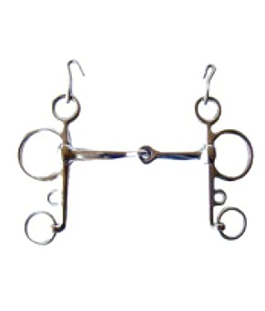 Bocado inglés pelham | Embocadura partida o filete