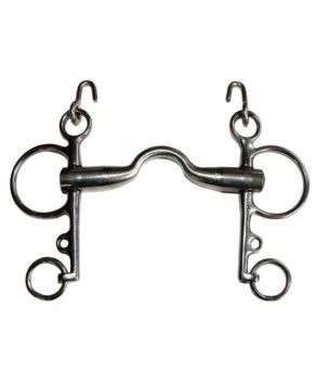 Bocado inglés pelham López | Embocadura asa caldera