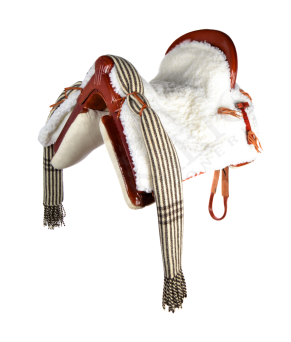 Silla de montar vaquera de fibra modelo Dalia | Avellana