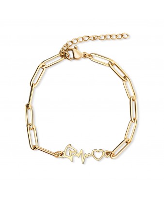 Pulsera Lily cadena dorada