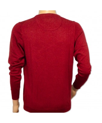 Jersey de punto cuello redondo Teckel | Burdeos (Color 09)