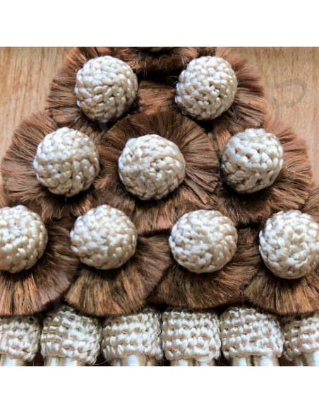 Mosquero De Seda Artesano Premium | Marrón/Beig