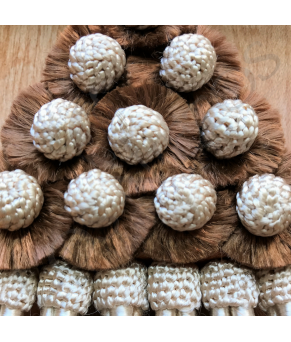 Mosquero De Seda Artesano Premium | Marrón/Beig