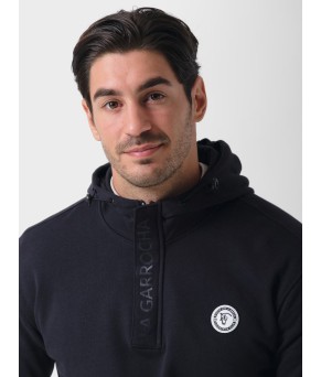 Sudadera Media Cremallera y Capucha | Marino