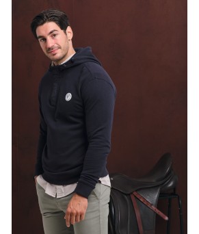 Sudadera Media Cremallera y Capucha | Marino